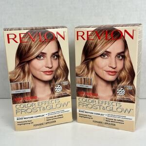 Revlon Color Effects Hair Color Frost and Glow Highlighting Kit Honey Lot of 2